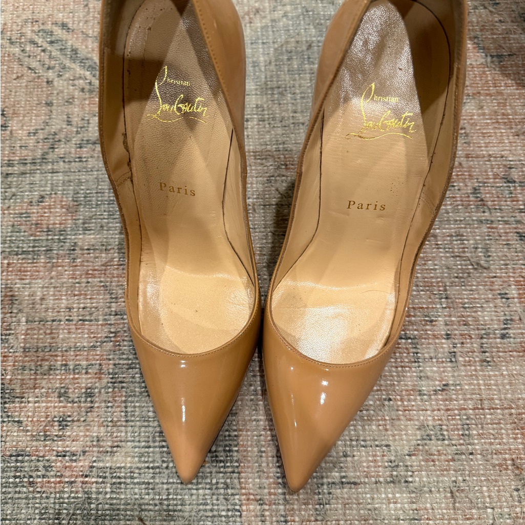 Christian Louboutin Camel Leather Heels
